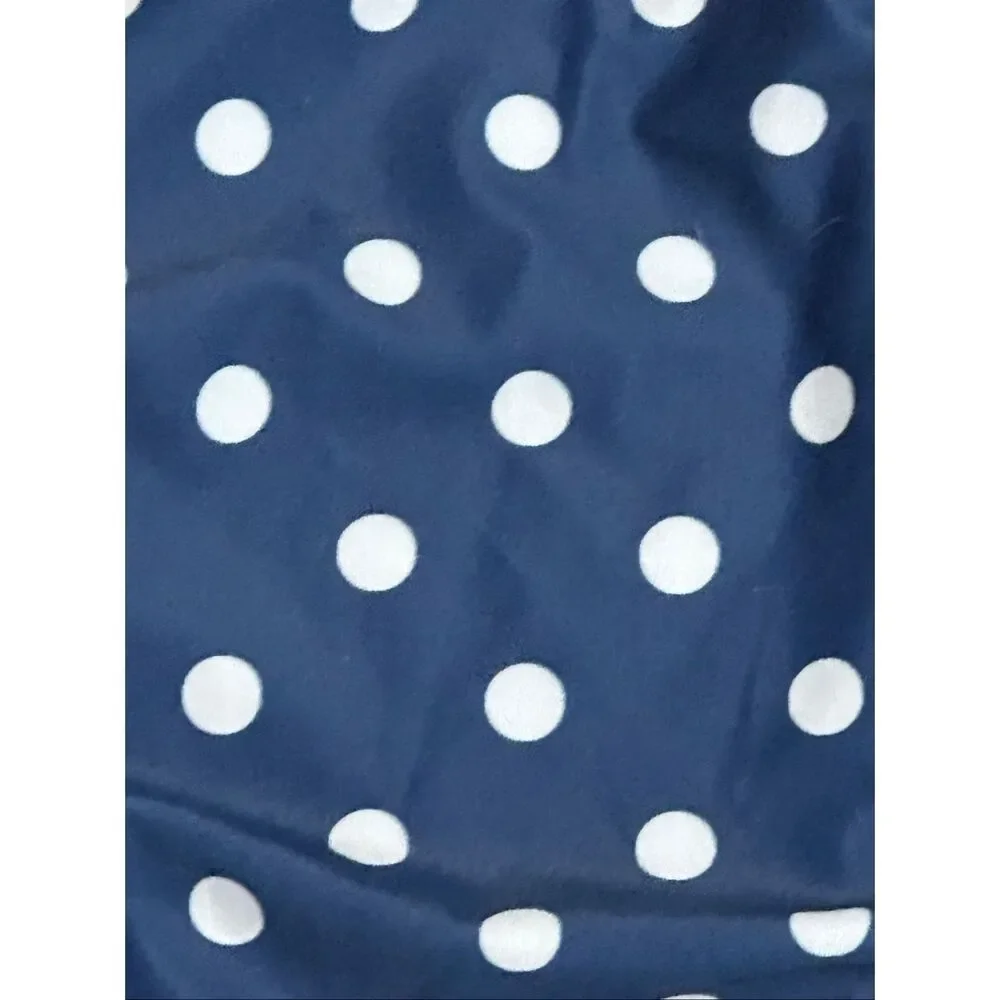 Bloomchic 26 Navy Polka Dot One Shoulder Tummy Control Swimsuit NWT